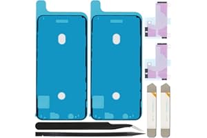 ZHUROUPU Pegatina Adhesiva precortada de 7pcs Compatible con para iPhone 11 Pro MAX, LCD Pantalla Adhesivo y Cinta Adhesiva de Pegamento Interno de bater￭a (6.5 Pulgadas/Negro)
