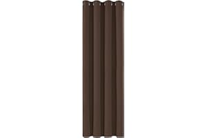 Deconovo Rideaux Occultants Isolant Thermique Anti Froid, 140x240 CM (Largeur x Hauteur), Design Moderne à Oeillets, Rideaux pour Chambre Gar?on, Chocolat, 1Pièces