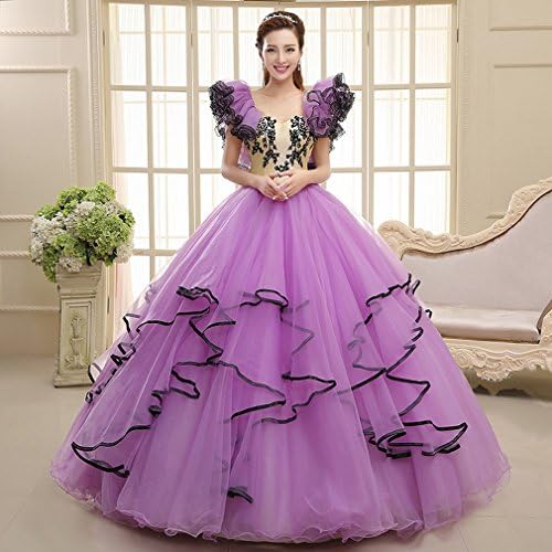 High - End Bride Wedding Solo Dress Pompry Skirt Stage Performance Clothing Yarn Long Paragraph Wedding Dress,A,M