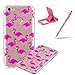 Price comparison product image Rubber Case for Xiaomi Redmi Note 5A,Herzzer Premium Stylish [Flamingo Printed] Scratch Resistant Ultra Thin Soft Gel Silicone Transparent Clear Crystal Slim Fit TPU Back Cover for Xiaomi Redmi Note 5A