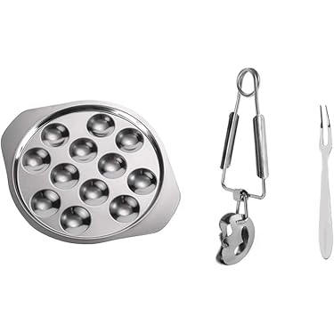 DOITOOL Teglia Escargot Takoyaki 12 Fori: Padella Antiaderente In Acciaio Inox Per Polpette E Lumache - 6