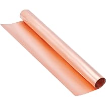 GOONSDS Foglio Di Rame Puro In Rotolo - 0,3x200x1000 Mm, Purezza >99,9% - Striscia Di Metallo Per Elettronica, Dissipatori E Bricolage - 3