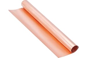 OLYCRAFT Kupferblech Rolle Metallfolien Platte 0.03mm Hochreines Reines Kupfer Dünnes Blech Für DIY Schneiden Handwerk Machen 1000x200x0.03mm