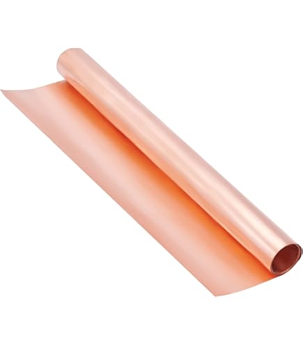 GOONSDS Pure Copper Foil Sheet Thin Cu Metal Foil Roll,0.2mm*50mm*1m - View #3