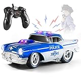 Hochwertiges ferngesteuertes Polizeiauto-Spielzeug für Kinder, Geschenk für Jungen ab 2,3,4,5,6,7,8,9 Jahren. Es hat viele Lichter und Klänge.