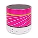 Produktbild fitsports Tragbare Wireless Bluetooth Lautsprecher Stereo Universal-Lautsprechern Hände frei Mini Sport Lautsprecher mit LED für jedes Smart Handy Lautsprecher Unterstützung TF-Karte Musik Player, rosarot