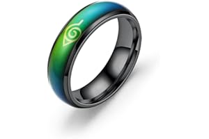 YAHOYA Nuevo diseño Estilo japonés Animación Cosplay Anillo Joyería de Acero Inoxidable Acero de Titanio Anillo de Hombre Cambio de Temperatura
