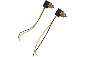 KIMISS H1 Stecker 2 sztuki z tworzywa sztucznego ABS złącze lampy uniwersalnej, linia do konwersji wtyczki wiązki światła do żarówki H1, uniwersalny adapter Fitlight i