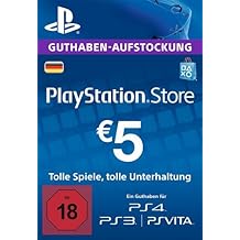PlayStation Store Guthaben-Aufstockung 5 EUR [PS4, PS3, PS Vita PSN Code - deutsches Konto]