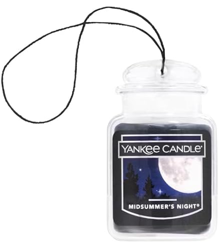 Bougie Parfumée Yankee Candle Cerise Noir Voiture | Parfum Auto 2-4 Semaines | Pot Rouge 7.7x19.7cm