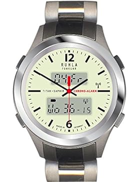 Gardé Ruhla Funkuhr Business Alarm Herren-Funkuhr 25-17BM Leuchtzifferblatt