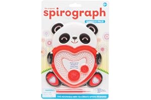 PLAYMONSTER Spirograph Doodle Pals - Panda | Create Adorable All Endless Creative Stencil Play | Animal Shaped Spiral Art | Great Arts & Crafts Activity | for Ages 6+