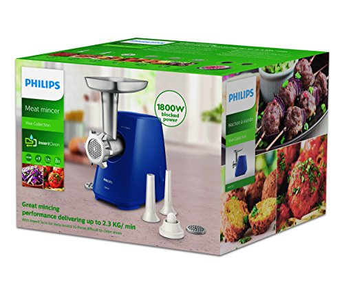 Philips HR2722/10 Avance Fleischwolf, dunkelblau / edelstahl - 5