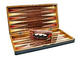 Backgammon aus Holz oder Dame Brettspiel mit würfel ca. 43 cm x 44 cm
