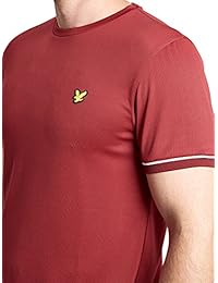 Lyle & Scott – Camiseta Ribetes de Ainslie – 020 Luz – Jarra (Tamaño Grande,