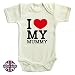 I Love My Mummy Baby Bodysuit with 100% supersoft cotton / Baby Gift / Unisex Bodysuit / Baby Girl / Baby Boy