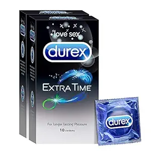 Durex Extra Time Condoms for Longer Lasting Pleasure (Love Sex, 20S)