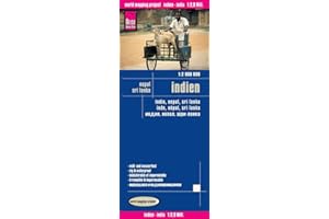 India, Sri Lanka y Nepal, mapa de carreteras impermeable. Escala 1:2.900.000. Reise Know-How.: worldmappingproject (India (1:2.900.000) with Nepal und Sri Lanka)