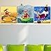 Produktbild Bluelover 50x50cm 3Pcs Kombination DIY rahmenlose Bilder PAG Aquarell Gemälde Kinder Zimmer Haus Cafe-Wand-Dekor