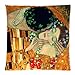 Gustav Klimt painting art Custom 18x18 Inch Throw Cushion Cover Pillow Cases (Twin Sides)