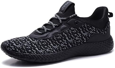 COODO CD9001 Men's Lightweight Fashion Sneakers Casual Sport Shoes BLACK/BLACK-6