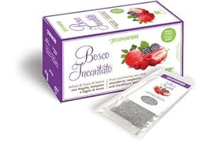 Regina di Fiori - Bosco Incantato. Infuso con Fragola. Lampone e Foglie di Mora. 15 Filtri da 3g