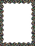 MULTI/BLACK Creative Teaching Presse Chevron 0174 Jumbo-Designausschnitte, 25,4 cm auf schwarzem Computer-Papier 8.5-x-11-Inch Multi/Black