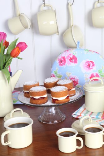 Vintage Home Mokkakanne, Kaffeekanne für Mokka, 400 ml, emailliert, Buttermilch - 4