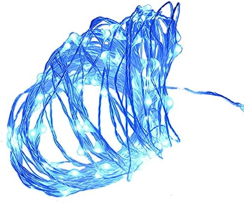 LED Solar Copper Wire 100 LED Outdoor Waterproof Christmas Decorative Lights,blue