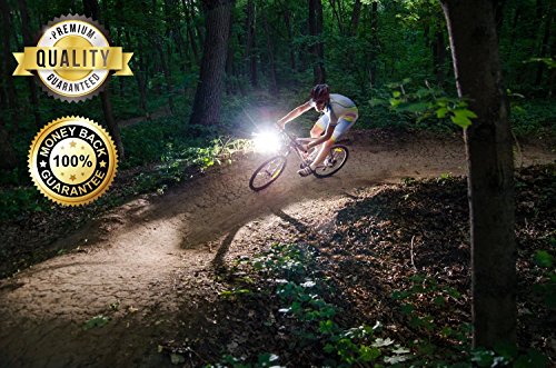 MakeTheOne Scheinwerfer Fahrrad-Frontlichter Helle LED Frontscheinwerfer Fahrradbeleuchtung Sport Mountain Fahrrad Scheinwerfer Hochleistung Wiederaufladbare Fahrradlicht (Gold Eule Frontlichter) - 6