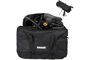 UBORSE Bolsa de Almacenamiento para Bicicletas 26"-29" Bolsa de Transporte de Viaje para Bicicletas de 600D Oxford Fundas para Bicicleta Impermeable Bolsa para Bicicleta de Montaña Negro