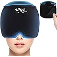 Hilph Adjustable Cold Cap for Migraine, Flexible Full Coverage Migraine Miracle Cap Headache and Migraine Ice Wrap Cold Therapy for Puffy Eyes, Tension, Sinus & Stress Relief - Black