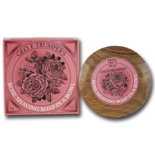 Geo F Trumper Rose Shaving Soap Bowl (80 g)