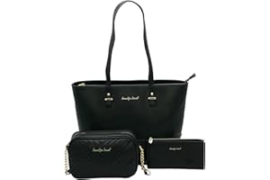 J JONES JENNIFER JONES JENNIFER JONES - Lot de 3 pièces – Grand Sac d'épaule femme, Petit sac à bandoulière et portefeuille