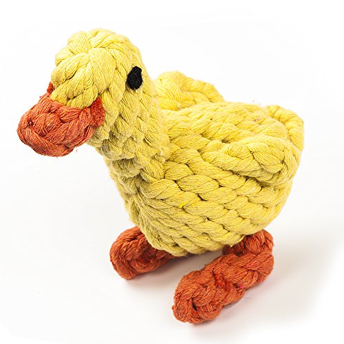 Dog-Toys-oneisall-Pet-Cotton-Chew-Rope-Toy-Dental-Teaser-Teeth-Cleanning-for-Small-Dog-Puppy-Biting-Duck