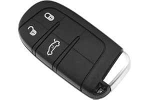 SG Store 3 Button Remote Key Shell Compatible with Jeep Cherokee KL Remote Fob 2014-2019 Compatible with Fiat 500X 2014-2018 3 Button Remote Smart Key Case