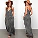 Skyblue-uk Beach Dresses Womens Lace Splice dot pocket Backless Strappy Party Evening Beach Long Maxi Dress Black