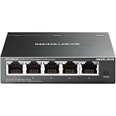 Mercusys MS105GS‑M2 Desktop Switch 5 Ports Multi‑Gigabit 2.5 GB, Plug &amp; Play, High Speed, Metal Shell, Quiet, Low Power, Desk