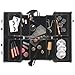 Beautify Professional Large Faux Leopard Print Aluminium 8 compartment Beauty Box Cosmetics & Make Up Case