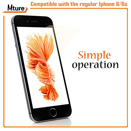 6-pack iPhone 6s Schutzfolie Mture Displayschutz für iPhone 6 / 6s 4.7 Transparent Schutzfolie Screen Protector Ultra Klar Film Stressfreie, Blasenfreie Installation, Anti-Fingerabdruck High Definition LCD Displayschutzfolie (HD Clear) - 4