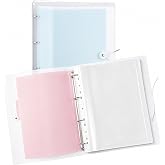 suaywo Polypropylene A4 folder with 4 ring mechanism with 50 sheets+ | A4 Folder Cover, Clear PP Document Sleeve Ideal for Sc