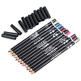 12 Color Cosmetics Makeup Pen Waterproof Eyebrow Eye Liner Lip Eyeliner Pencil