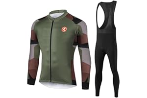 UGLY FROG Abbigliamento Magliette Set Inverno Termico Vello Antivento Maglia Lunga e Pantaloni Completo Ciclismo Uomo Invernale KXITCXHB14