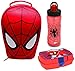 Price comparison product image Marvel Ultimate Spider-Man 3D Lunch Bag/Box, Flip 'n' Flow Bottle (590ml) and Sandwich Box