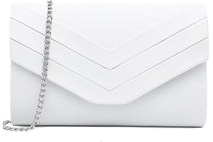 LeahWard Women's Faux Suede Leather Clutch Bag Wedding Bridal Prom Handbags 809