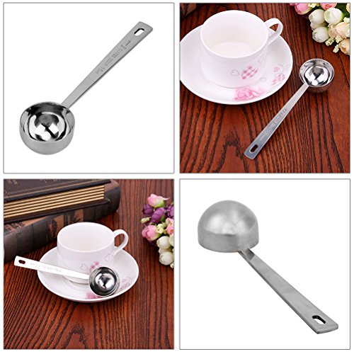 BESTOMZ Ausdauer Edelstahl Tableslöffel Messkaffe Schaufel, 2er Set - 2