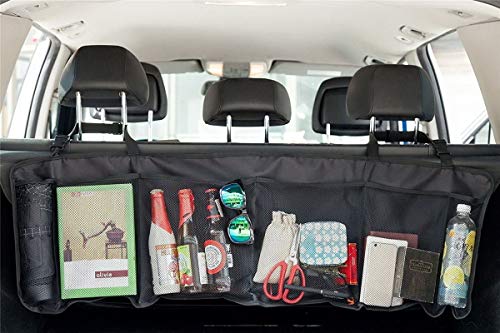 Coche 5 bolsillo Organizador para respaldo de asiento de coche iPad, Tablets, juguetes, botellas de agua y zumo cajas