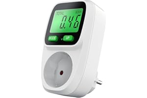 KETLER - MS116TOP - Compteur électrique prise mobile - Wattmètre - 16 A / 3600 W - Prises France - Rétroéclairage - Multifonctions