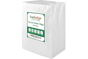 VacFreKep 200 Bolsas 15x25cm Bolsas Envasar al Vaci Vacio Alimentos Bolsas de Vacío de Alimentos,Bolsas para Envasar al Vacío Envasado al Vacío para Alimentos Sin BPA