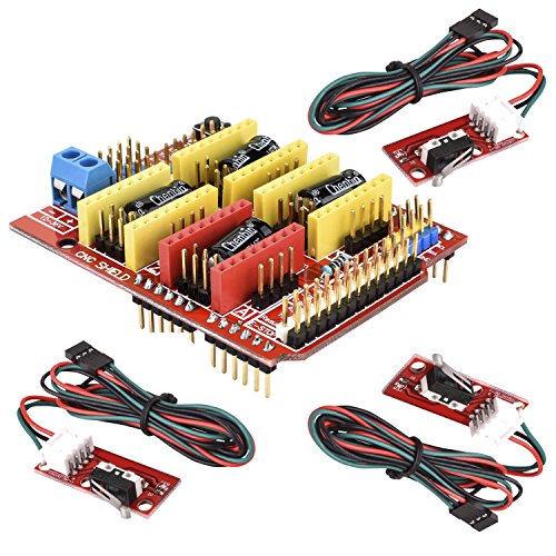 Professional 3D printer CNC Kit for arduino , Kuman GRBL CNC Shield+UNO R3 Board+RAMPS 1.4 Mechanical Switch Endstop+DRV8825 A4988 Stepper Motor Driver with heat sink+Nema 17 Stepper Motor KB02 - 4